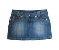 Jean skirt Royalty Free Stock Photo