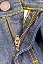 Jean zipper 2 Royalty Free Stock Photo