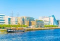 Jeanie Johnston ship mooring alongside river Liffey in Dublin, Ireland Royalty Free Stock Photo