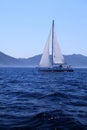 Jeanneau boat in Croatia Royalty Free Stock Photo