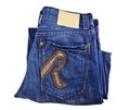 Jeans back pocket Royalty Free Stock Photo