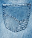 Jeans back pocket