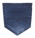 Jeans back pocket Royalty Free Stock Photo