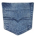 Jeans back pocket Royalty Free Stock Photo