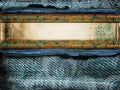 Jeans background with place for text Royalty Free Stock Photo