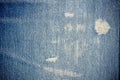 Jeans background worn out denim pattern classic texture blue background of denim canvas Royalty Free Stock Photo