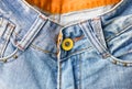 Jeans Button. Royalty Free Stock Photo