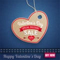 Jeans Carton Heart Valentines Day Sale Pink Label