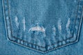 Jeans. Close-up of blue denim jeans texture background Royalty Free Stock Photo