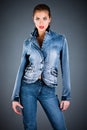 Jeans collection clothes Royalty Free Stock Photo