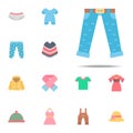 Jeans color icon. Clothes icons universal set for web and mobile