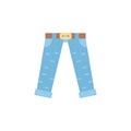 Jeans color icon. Element of color clothes icon for mobile concept and web apps. Detailed Jeans icon can be used for web and mobil