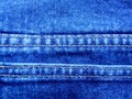 Jeans double stitch Royalty Free Stock Photo