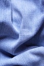 Jeans fabric with folds Royalty Free Stock Photo