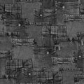 Jeans fashion background. Denim black grunge textured seamless pattern Royalty Free Stock Photo
