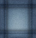 Jeans frame Royalty Free Stock Photo