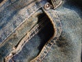 jeans front pocket Royalty Free Stock Photo