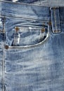 Jeans front pocket Royalty Free Stock Photo
