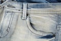 Jeans front pocket Royalty Free Stock Photo