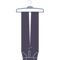 Jeans on hanger vector cloth wardrobe icon