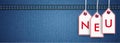 Jeans Header Price Stickers Neu Royalty Free Stock Photo