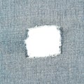 Jeans Hole Royalty Free Stock Photo