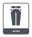 jeans icon in trendy design style. jeans icon isolated on white background. jeans vector icon simple and modern flat symbol for Royalty Free Stock Photo