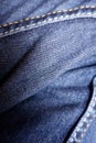 Jeans on leg close-up Royalty Free Stock Photo