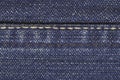 Jeans material with stitch