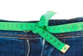 Jeans and measuring tape - slimming concept