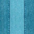 Jeans patchwork fashion background. Denim blue grunge textured seamless pattern Royalty Free Stock Photo