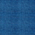 Jeans patchwork fashion background. Denim blue grunge textured seamless pattern Royalty Free Stock Photo