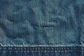 Jeans pattern background, worn denim material texture Royalty Free Stock Photo