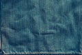 Jeans pattern background, worn denim material texture