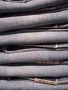 Jeans pile Royalty Free Stock Photo