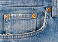 Jeans pocket Royalty Free Stock Photo