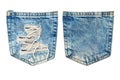 Jeans pocket Royalty Free Stock Photo