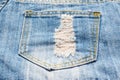 Jeans pocket Royalty Free Stock Photo