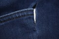 Jeans pocket with hole Royalty Free Stock Photo