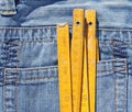 Jeans pocket and meter