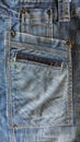 Jeans pocket with seam and rack and pinion Royalty Free Stock Photo