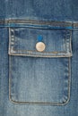 Jeans pocket shot up close Royalty Free Stock Photo