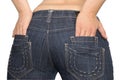 Jeans pockets Royalty Free Stock Photo