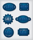 Jeans sale badges