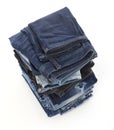 Jeans stack isolated