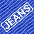 Jeans stamp sport typography, t-shirt graphics, vector Royalty Free Stock Photo