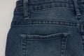 Jeans texture fragment pocket Royalty Free Stock Photo