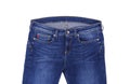 Jeans upper part of the pocket. Royalty Free Stock Photo