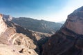 Jebel Shams, Balcony Walk trial, Oman, Ad Dakhiliyah Governorate, Al Hajar Mountains Royalty Free Stock Photo