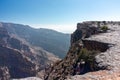 Jebel Shams, Balcony Walk trial, Oman, Ad Dakhiliyah Governorate, Al Hajar Mountains Royalty Free Stock Photo